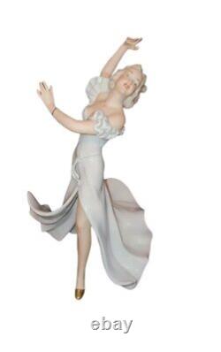 SCHAUBACH KUNST Vintage Dancing Lady German Figurine