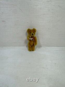 Schuco Janus Mini 2-Faced Bear 1950s Golden Brown Mohair Swivel Head German 3.5