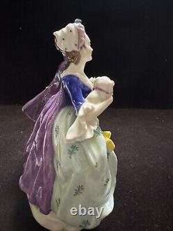 Sitzendorf German Porcelain Couple With A Dog Figurine 7