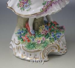 Sitzendorf Germany Vintage Antique Flower Girl Figurine 8 Mint