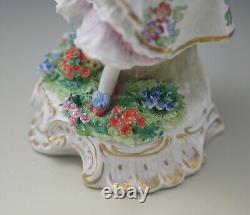 Sitzendorf Germany Vintage Antique Flower Girl Figurine 8 Mint