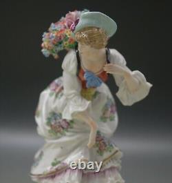 Sitzendorf Germany Vintage Antique Flower Girl Figurine 8 Mint