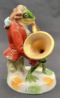 Sitzendorf Porcelain 5 Piece Frog Band German Musician Figurines