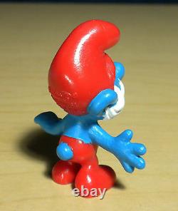 Smurfs 20001 Papa Smurf Rare 1969 Schleich Figure PVC Vintage Figurine Peyo Lot