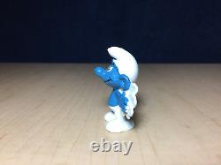 Smurfs 20071 Flying Smurf Angel Feather Wings Vintage Figure PVC Toy Figurine