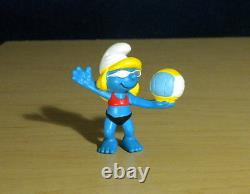 Smurfs 20738 Beach Volleyball Smurfette Vintage Smurf Figure PVC Toy Figurine