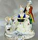 Stunning Vintage Porcelain Lace Erphila Germany Figurine Count & Countess Withdog