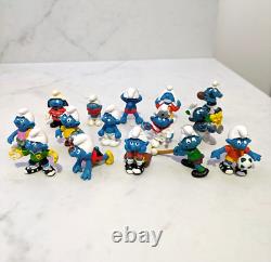 The Smurfs Figurines Figure x 15 Lot Vintage Schleich Made In Germany China