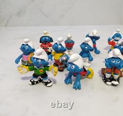 The Smurfs Figurines Figure x 15 Lot Vintage Schleich Made In Germany China