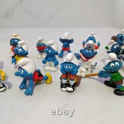 The Smurfs Figurines Figure x 15 Lot Vintage Schleich Made In Germany China