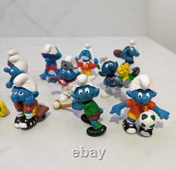 The Smurfs Figurines Figure x 15 Lot Vintage Schleich Made In Germany China