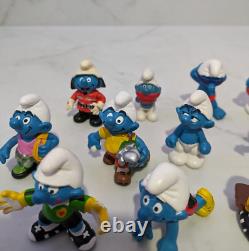 The Smurfs Figurines Figure x 15 Lot Vintage Schleich Made In Germany China