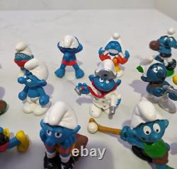 The Smurfs Figurines Figure x 15 Lot Vintage Schleich Made In Germany China