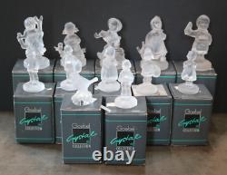 VINTAGE 1990-1991 GOEBEL CRYSTAL COLLECTION GERMANY FIGURINES Lot of 12 IOB