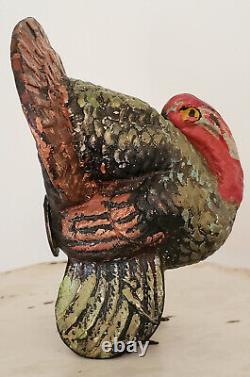 VINTAGE Antique GERMAN Turkey CANDY CONTAINER Composition PAPER MACHE #1