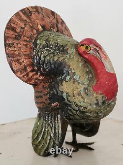 VINTAGE Antique GERMAN Turkey CANDY CONTAINER Composition PAPER MACHE #1