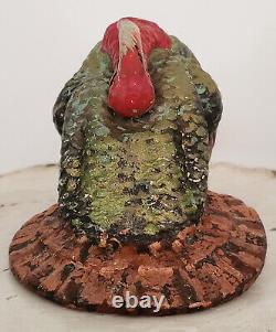 VINTAGE Antique GERMAN Turkey CANDY CONTAINER Composition PAPER MACHE #1