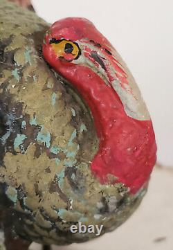 VINTAGE Antique GERMAN Turkey CANDY CONTAINER Composition PAPER MACHE #1