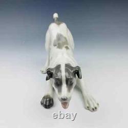 VINTAGE Gebruder Heubach Germany Porcelain Playful Terrier Puppy / Dog