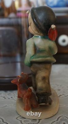 VINTAGE Goebel Hummel Figurine Strolling Along Crown Mark #5 TMK-1, Germany