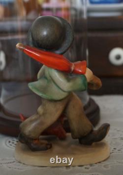 VINTAGE Goebel Hummel Figurine Strolling Along Crown Mark #5 TMK-1, Germany