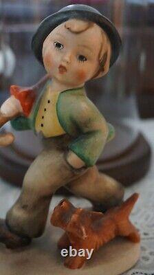 VINTAGE Goebel Hummel Figurine Strolling Along Crown Mark #5 TMK-1, Germany