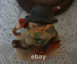 VINTAGE Goebel Hummel Figurine Strolling Along Crown Mark #5 TMK-1, Germany