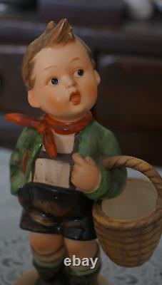 VINTAGE Goebel Hummel Figurine Village Boy #51/0 TMK-1 Crown Mark, Germany