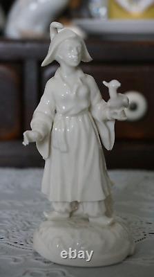 VINTAGE Nymphenburg Blanc De Chine Porcelain Figurine #1176, Germany