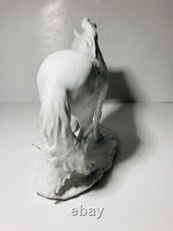 VTG Kaiser Ltd. Edition Porcelain Germany Bisque White Mare & Goal Statuette