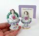 Vtg Lady Place Card Holder Woman Mini Figurine Porcelain Lot Germany Volkstedt