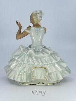 VTG Schaubach Kunst-Wallendorf-Porcelain Figure-Ballerina-Ballteuse with Mirror