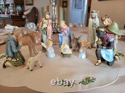 Vintage 12 Piece Goebel Hummel Nativity Porcelain Figurines Germany