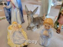 Vintage 12 Piece Goebel Hummel Nativity Porcelain Figurines Germany