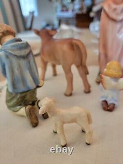 Vintage 12 Piece Goebel Hummel Nativity Porcelain Figurines Germany