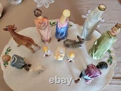 Vintage 12 Piece Goebel Hummel Nativity Porcelain Figurines Germany