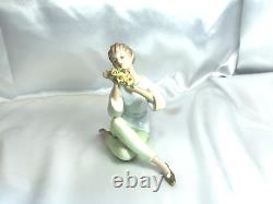 Vintage 1764 Wallendorf Porcelain Figurine Lady with Flowers Made in Germany