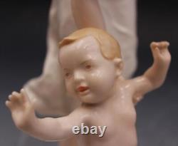 Vintage 1940s Hutschenreuther Porcelain Figural Group Mother & Child