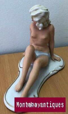 Vintage 20th Original Old Germany Nude girl Porcelain Figurine marked