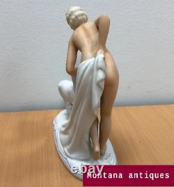 Vintage 20th Original Old Germany Schaubach Kunst Porcelain Nude girl marked