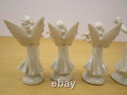 Vintage 7pc DRESDEN, Germany porcelain Angel band figures 5.5