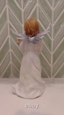 Vintage 8 KAISER W. GERMANY ANGEL & LAMB 722 HAND-PAINTED BISQUE FIGURINE-Rare