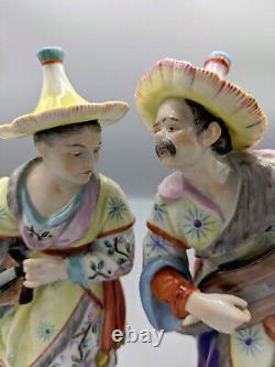 Vintage Aelteste Volkstedt Germany Porcelain Malabar Musicians Figurines 8