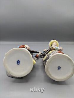 Vintage Aelteste Volkstedt Germany Porcelain Malabar Musicians Figurines 8