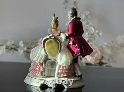 Vintage Alka Dresden Porcelain Courting Couple Figurine