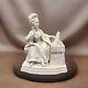 Vintage Antique Isco Bisque Porcelain Germany Victorian Lady At Dresser Figurine