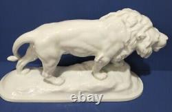 Vintage Antique Lichte VEB Lion Figurine M Hermann Fritz