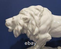 Vintage Antique Lichte VEB Lion Figurine M Hermann Fritz