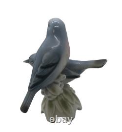 Vintage Bavarian Double Bird Collectible Figurine, Numbered