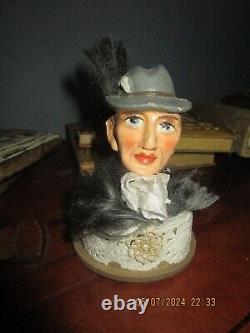 Vintage Candy Container/Figurine men with hat made in Germany